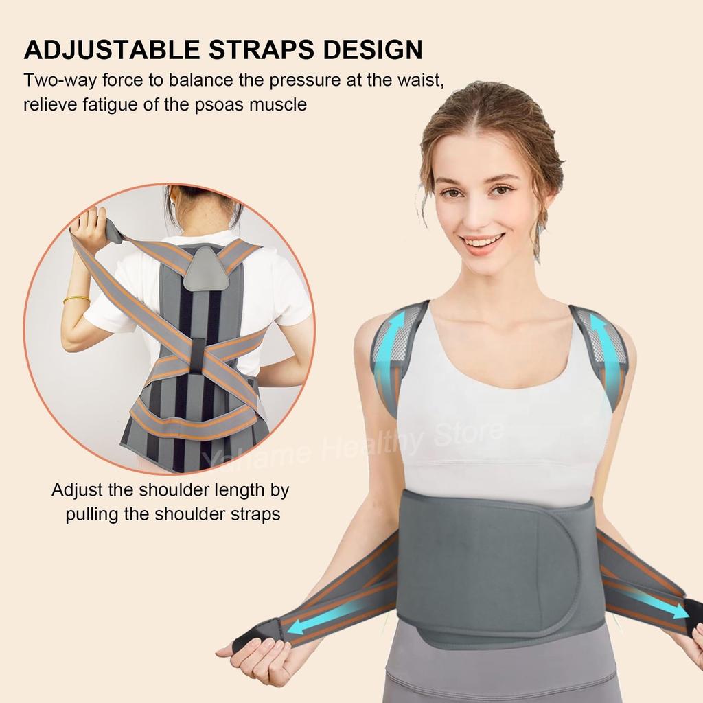 Full Back Brace Posture Corrector Upper Back Straightener Adjustable Shoulder Support Brace Spine Correctors Posture Corrections