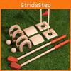 Wooden Simulated Golf Kit Educational Toy For Children Family Game Night
