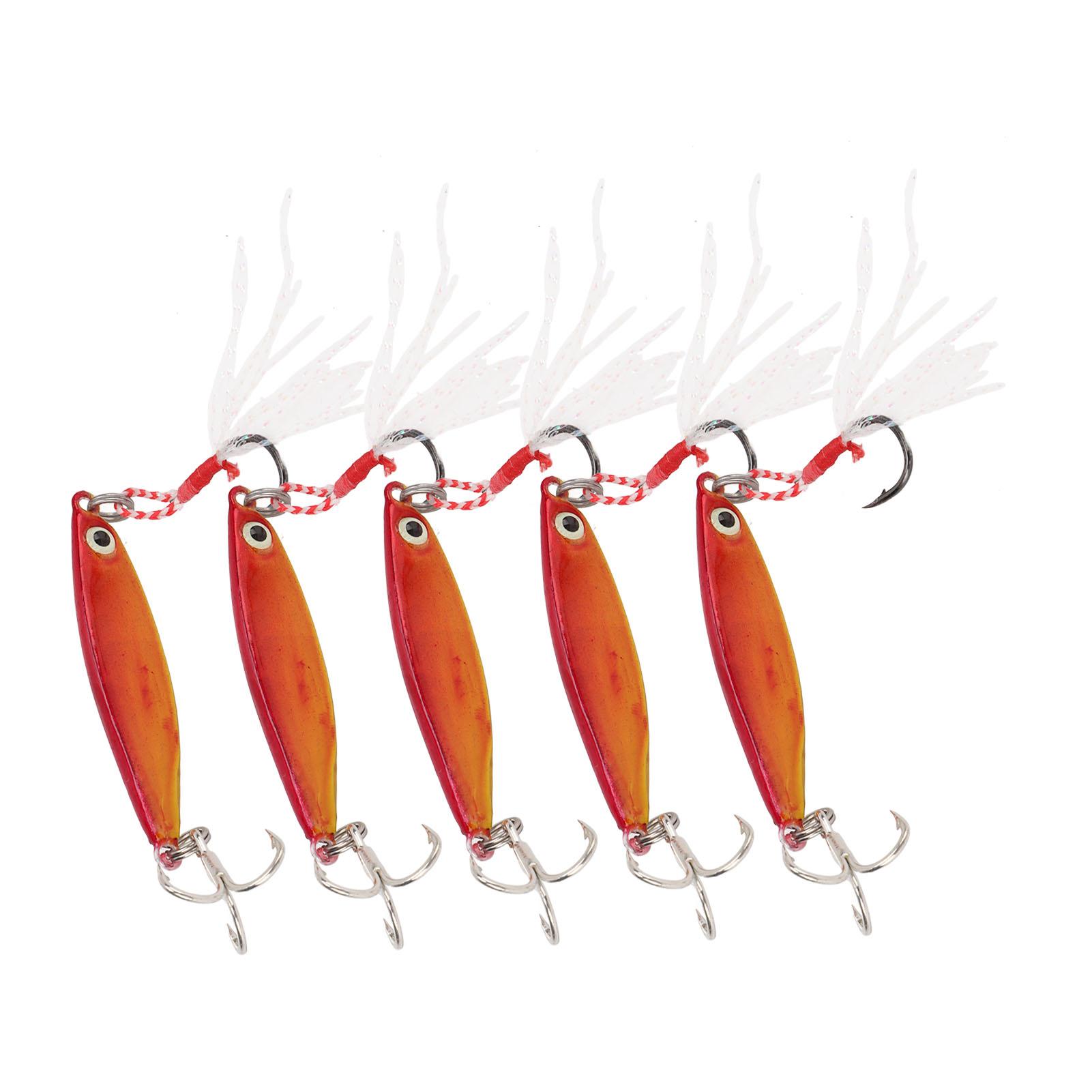 

5Pcs 10g Metal Vib Hard Fishing Lures Jigging Fishing Baits Artificial Fake Hard Bait with Sequin