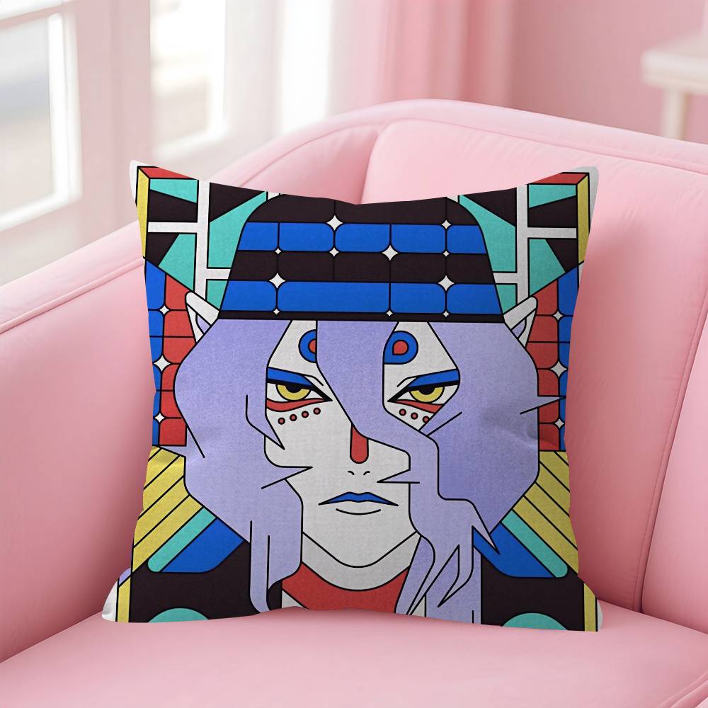 Anime Mononoke Kusuriuri Cushion Cover Inches Farmhouse Decor Home Throw Pillow Covers For Couch Decorations