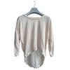 Cotton Long Sleeve Loose Fit T Shirt For Women With Curved Hem Casual Top
