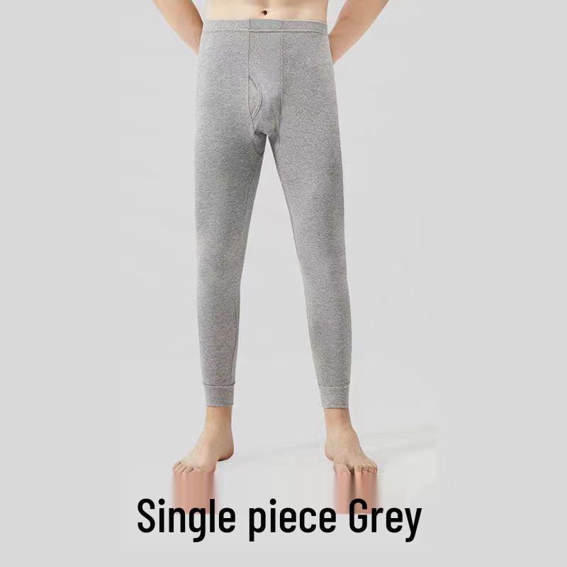Cuecas Térmicas Masculinas de Cintura Alta - Roupa Interior Respirável e Quente de Algodão Puro para Outono/Inverno, Tamanhos Grandes Disponíveis