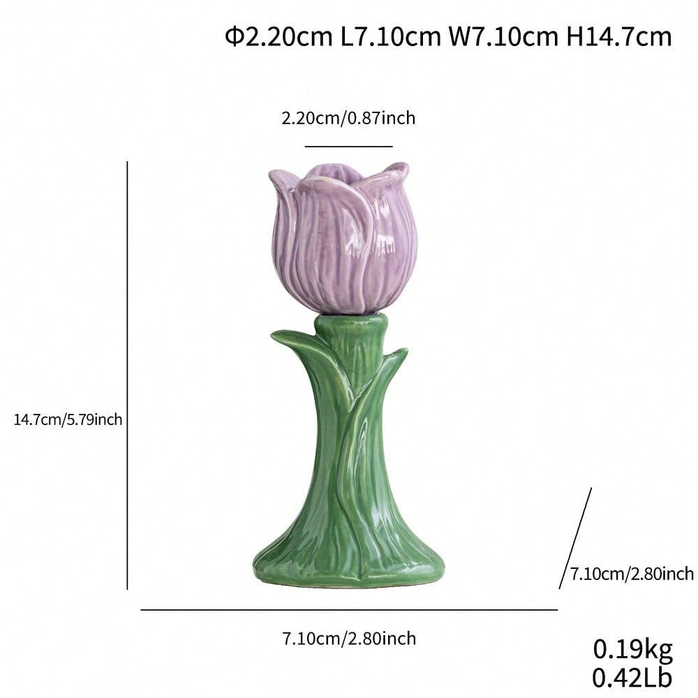 Set Of Colorful Candlesticks, A Set Of Retro Aromatherapy Tall Candlesticks In A French Style, High-End Home Colorful Candlesticks