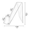 5 Pieces Clear Tablet Holder Acrylic Stands for Displaying Paintings Books Music Sheets Notebooks Artworks CDs