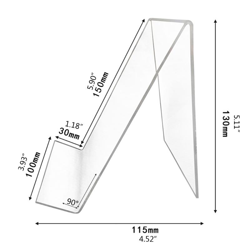 5 Pieces Clear Tablet Holder Acrylic Stands for Displaying Paintings Books Music Sheets Notebooks Artworks CDs