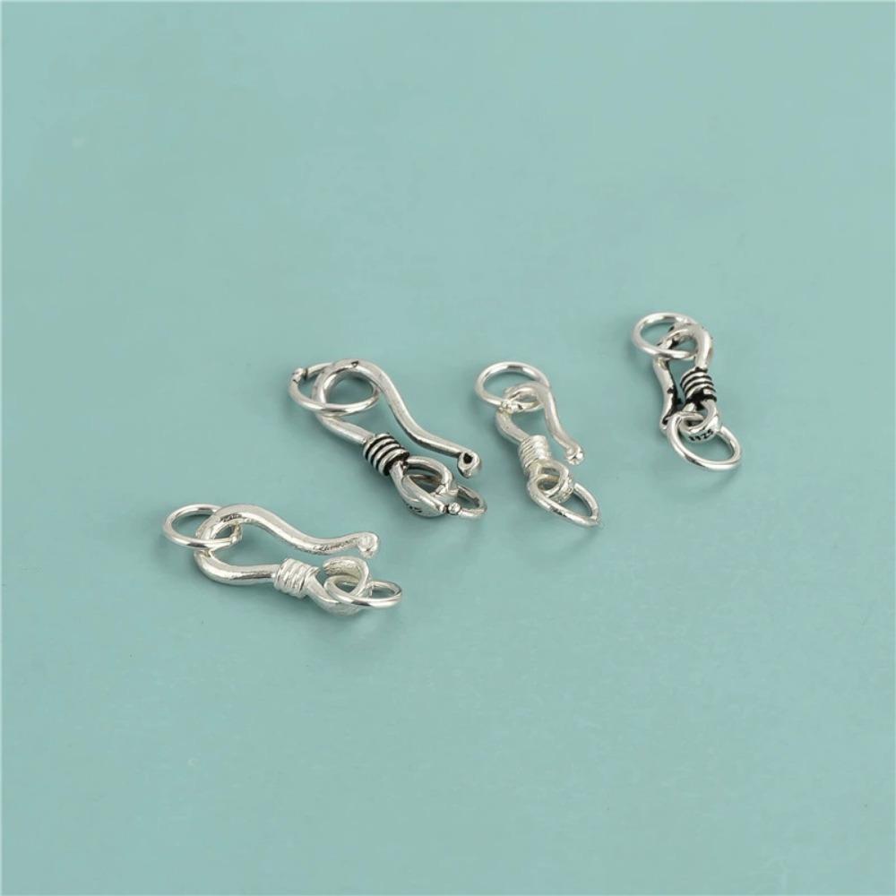 1PC S Hook Clasp Eye Fish with Closed Jump Ring for DIY Necklace Bracelet Jewelry Making Components Findings