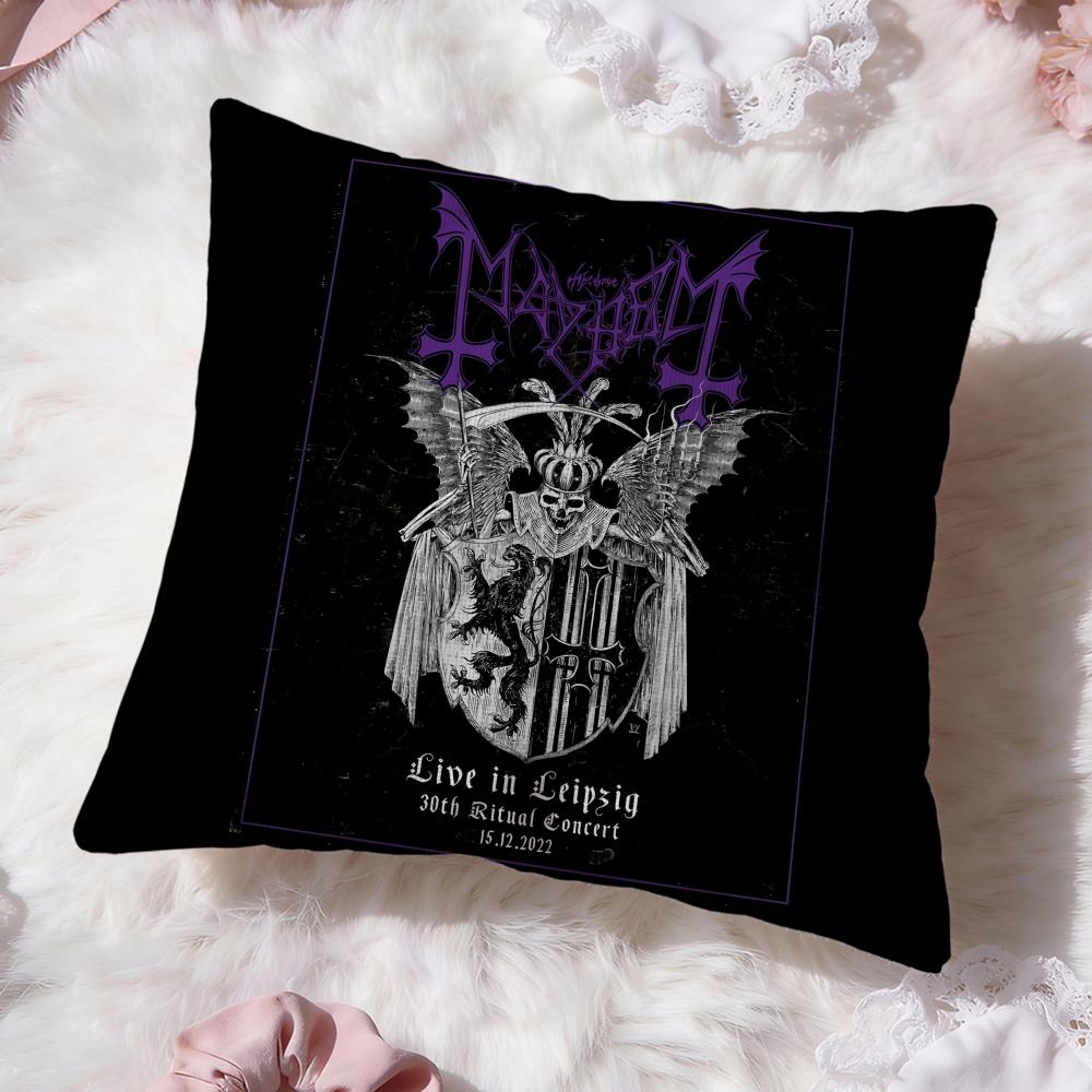 Band M-Mayhem Cushion Cover Premium Comfort Reversible Pillow Cove -Two in One Design for Any Room & Car Interior