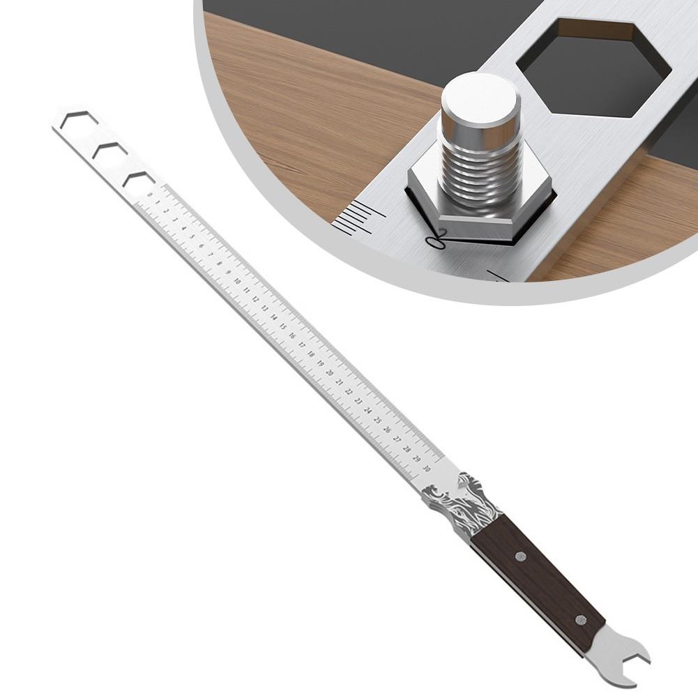 Manganese Steel Ruler Measuring Tool Multifunctional Ruler