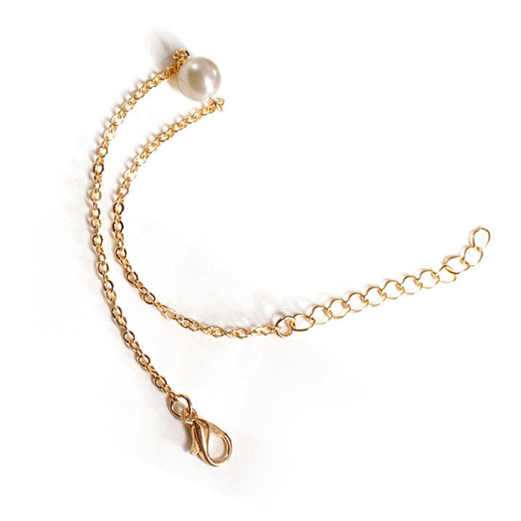Anklet Elegant Universal Durable Fake Pearls Aesthetic Jewelry Women Accessories Foot Chains Ankle Bracelet for Holiday Vacation