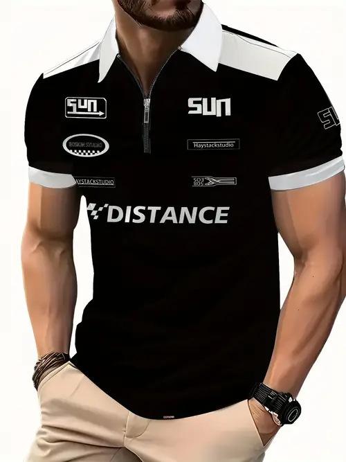Cross-border 2025 New Amazon European and American Fashion Trends Casual Versatile Short-sleeved Button POLO Shirt 3D Printing