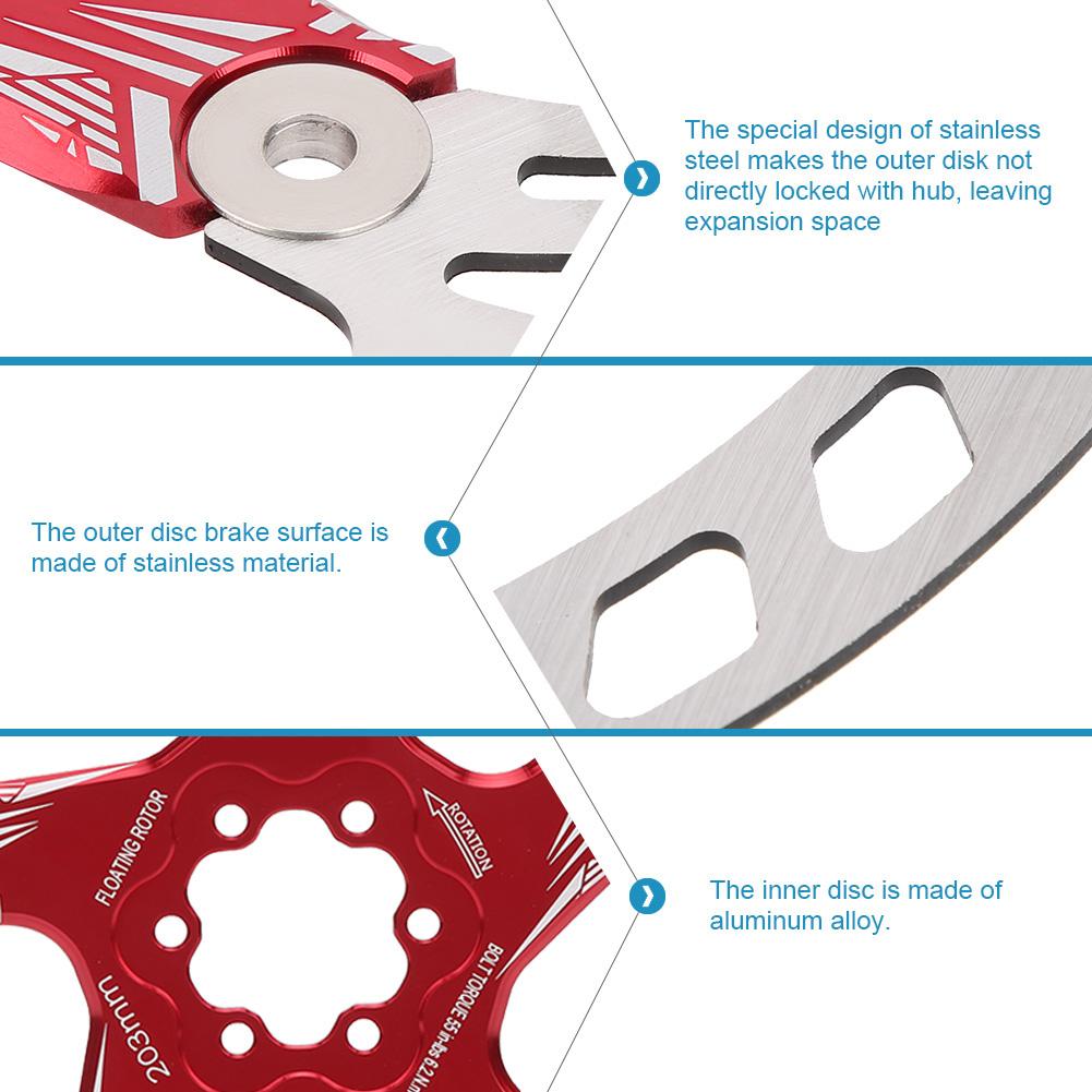 Quality Metal Mountain Bike 203mm Five Nail Disc Brake Brake Pad Disk