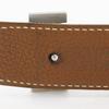 Hermes H Belt 85 Belt Reversible Black / Brown Calfskin Unisex Used