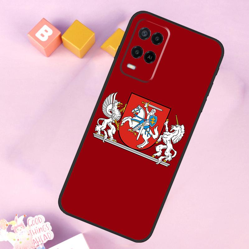 Lithuania Flag Case For Oppo A98 A78 A18 A38 A58 A74 A94 A54 A15 A17 A57 A6 A5 Pro A16 A76 A96 A40 A60 A80