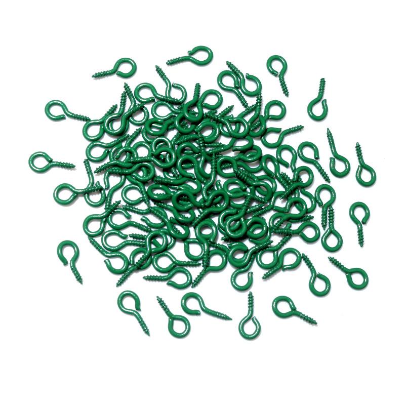 200Pcs/lot 8*4mm Colorful Small Tiny Mini Eye Pins Eyepins Hooks Eyelets Screw For DIY Jewelry Making Supplies Accessories