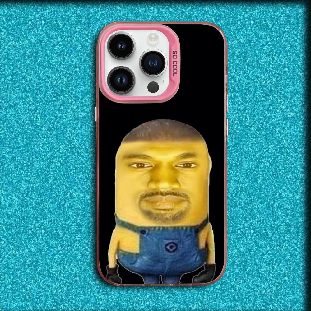 Rapper K-Kanye West Phone Case For iPhone 16,15,14,13,12,11,Mini,Pro,MAX Pink Matte Silicone Cover iPhone13