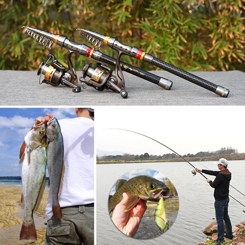 Kit Pesca Completo Telescopico - Canna 1,8m, Mulinello, Borsa E Accessori, Per Acqua Dolce E Salata
