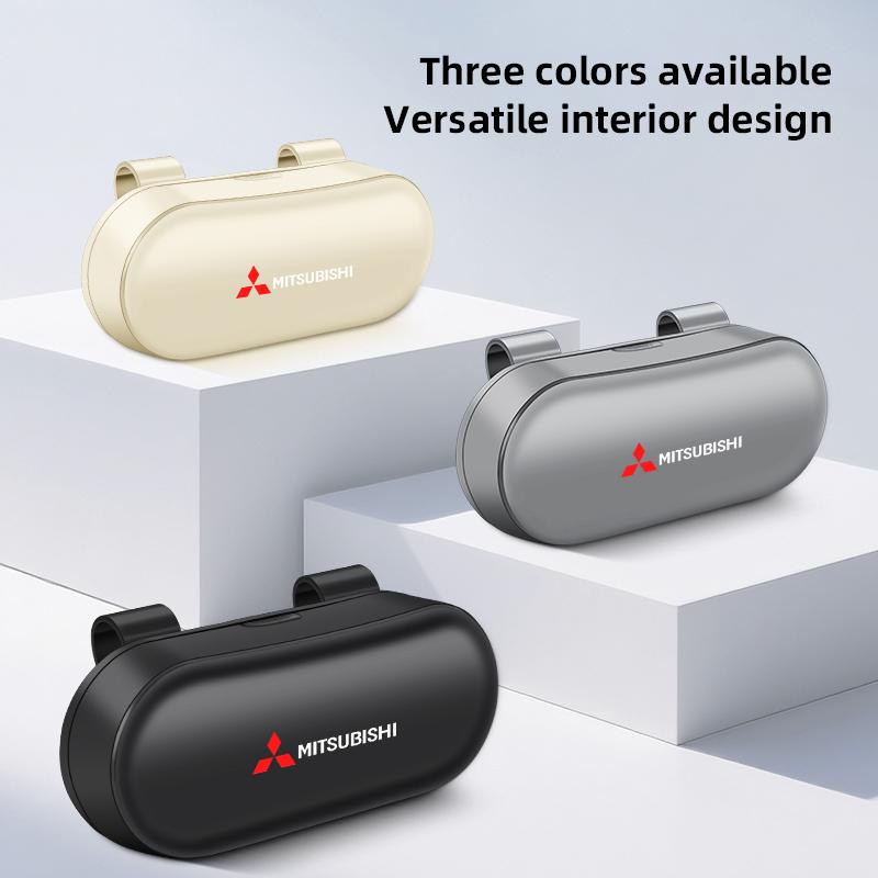Car Sunglasses Box Interior Accessories For Mitsubishi Pajero ASX Colt I200 Space Delica Triton Ralliart Ex Star Eclipse Lancer