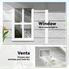 6 X 5ft Garden Shed, Plastic Shed with Floor, Window, Lockable Doors and Vents, Wood Effect Resin Tool Shed for Outdoor Patio, Light Grey