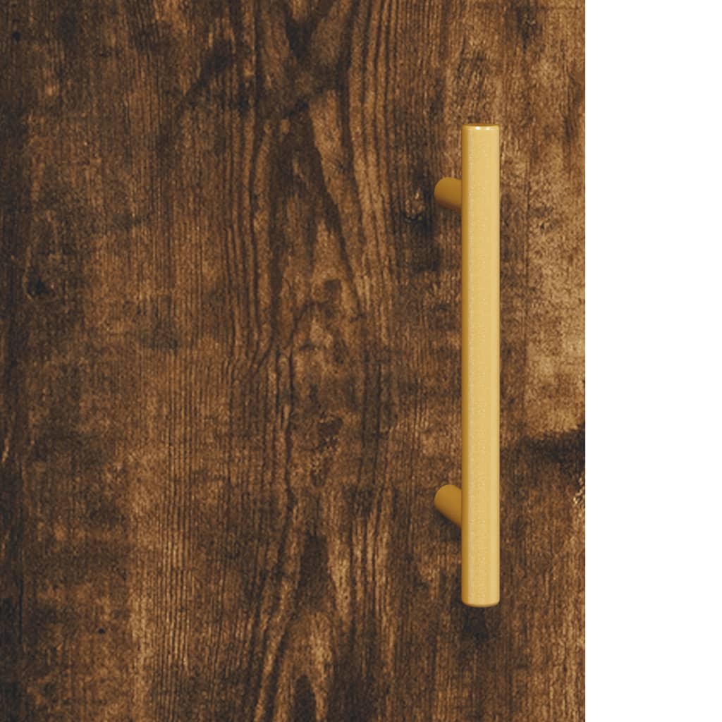 Sideboard Smoked Oak 69.5x34x90 cm Engineered Wood\