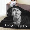 Charlie Kirk Shoot Blankets  Super Warm Aesthetic Plush Throw Blanket For Students Home Decor Flannel Bedspread Bed Cover