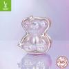 Bear Fishtail Colorful Big Main Stone Diy Bracelet Beaded 925 Silver Beads Jewelry Accessories Light Luxury