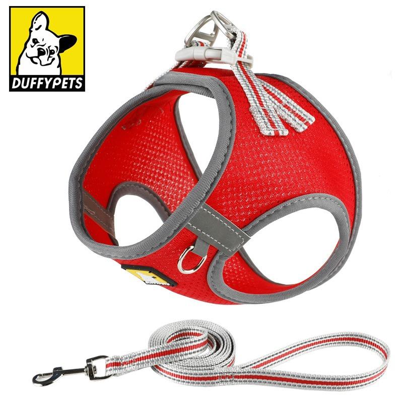 New Dog Leash, Reflective Pet Chest and Back Strap, Vest Style Cat Chest and Back Breathable Dog Leash for Pets