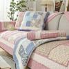 Pastoral Washable Sofa Mat Sofa Cover New Gird Style Seat Cushions Four Seasons Universal Home Textile Home Mat