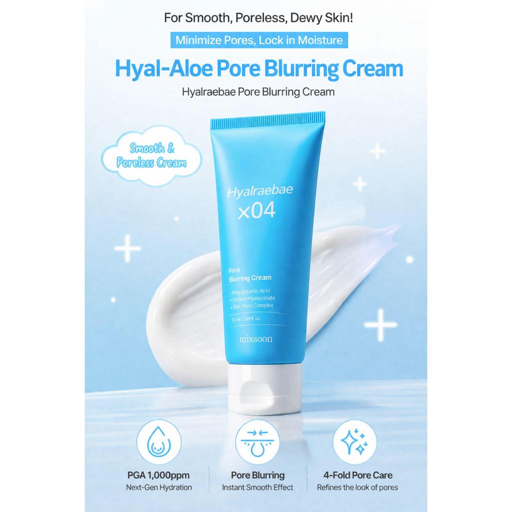 Mixsoon Hyal-Aloe Pore Blurring Cream 50ml