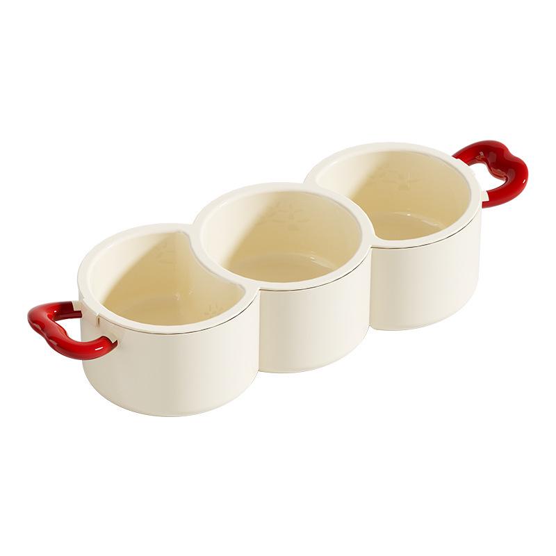 Exquisite Compartmented Snack and Fruit Serving Plate with Draining Feature