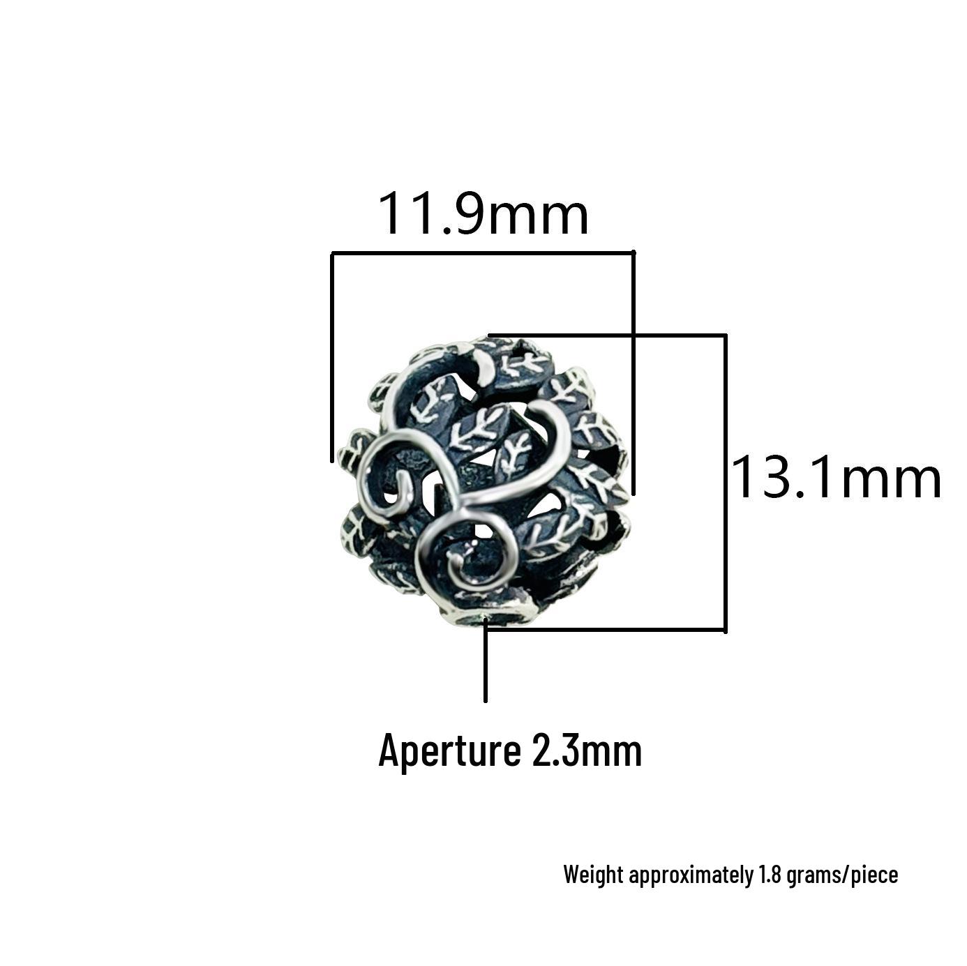 S925 Sterling Silver Vine Flower Bead Holder for DIY Bracelets & Necklaces Jewelry Making S925