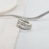 Simple Vintage Layered Rings for Women Silver Color Bohemian Adjustable Finger Ring Geometric Irregular Opening Rings Jewelry
