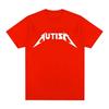Autism Metal Rock Meme T-shirt Men Women Fashion Hip Hop Short Sleeve Oversized T-shirts Summer Sport Loose T Shirt Tops
