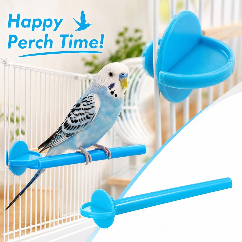Plastic Bird with Nail Grinding Surface for Pet Birds