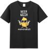 Beer Time Madafakas Funny Glasses Chicken Hold Beer Graphic Unisexs TShirt