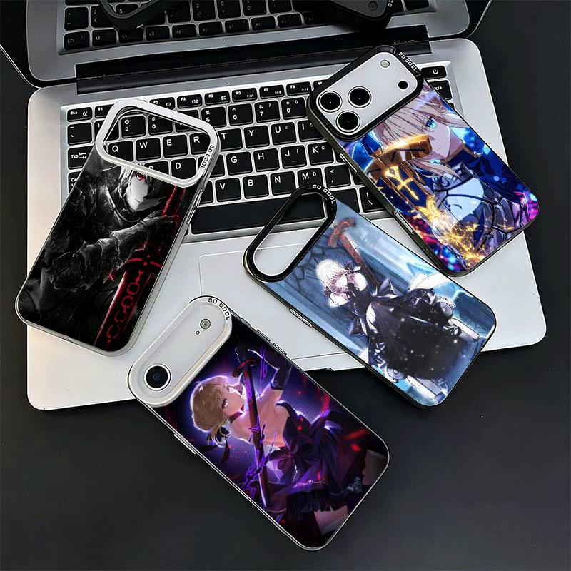 Fate Zero Stay Night Saber Shockproof Phone Case for iPhone 17 Air 16 16E 15 Pro Max 14 Plus 13 Mini 12 Back Cover Anti Fall Fun