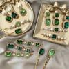 PCS Spilla Strass Fermagli Metallo per Capelli Spilla Verde Cristallo Decorazioni per Signora Donne Ragazze