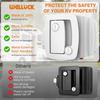 WELLUCK RV Door Lock Replacement With Paddle Deadbolt, 100% Metal Camper Door Latch Handle Lock, RV Entry Door Lock For Camper Horse Travel Trailer