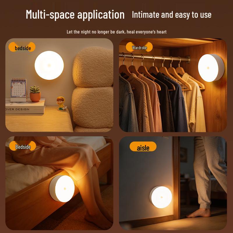 Smart Motion Sensor Night Light – Auto Illuminates upon Arrival, Magnetic Charging for Hallways and Entrances