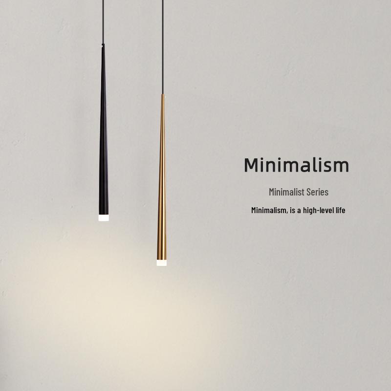 Nordische Minimalistische Hanglamp - Moderne Slaapkamer/Nachtkastlamp, Creatief Langwerpig Ontwerp, Enkele Lamp voor Restaurant of Bar Balie