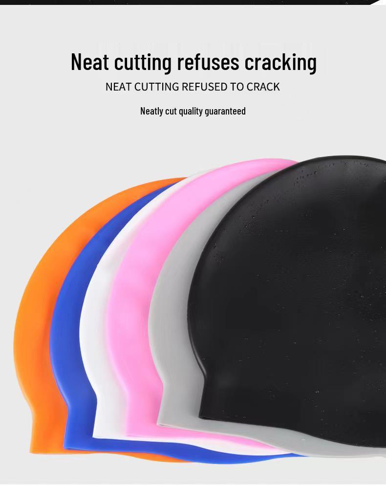 Adult Silicone Swimming Cap: Unisex, Long Hair, Waterproof, Ear Protection, Professional Fit