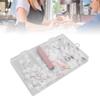 60pcs Wooden Handle Nail Brush Replacement Heads Dip Gel Nail Polish Brush  Salon Or Home Use