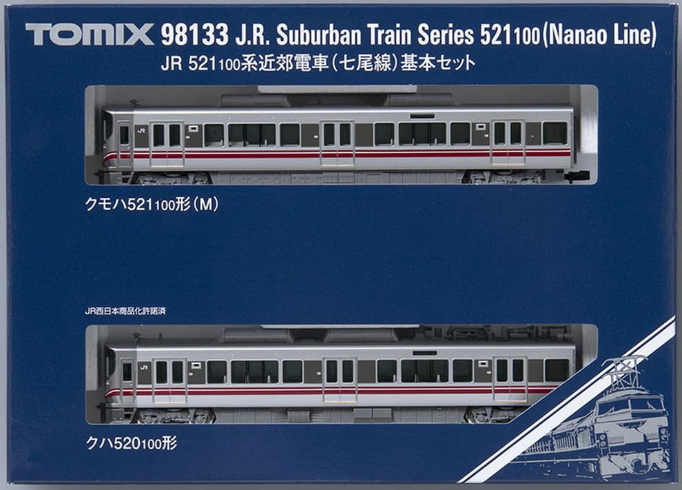 TOMIX N Gauge JR 521 100 Series Nanao Line Basic Set 98133 Railway Model Train