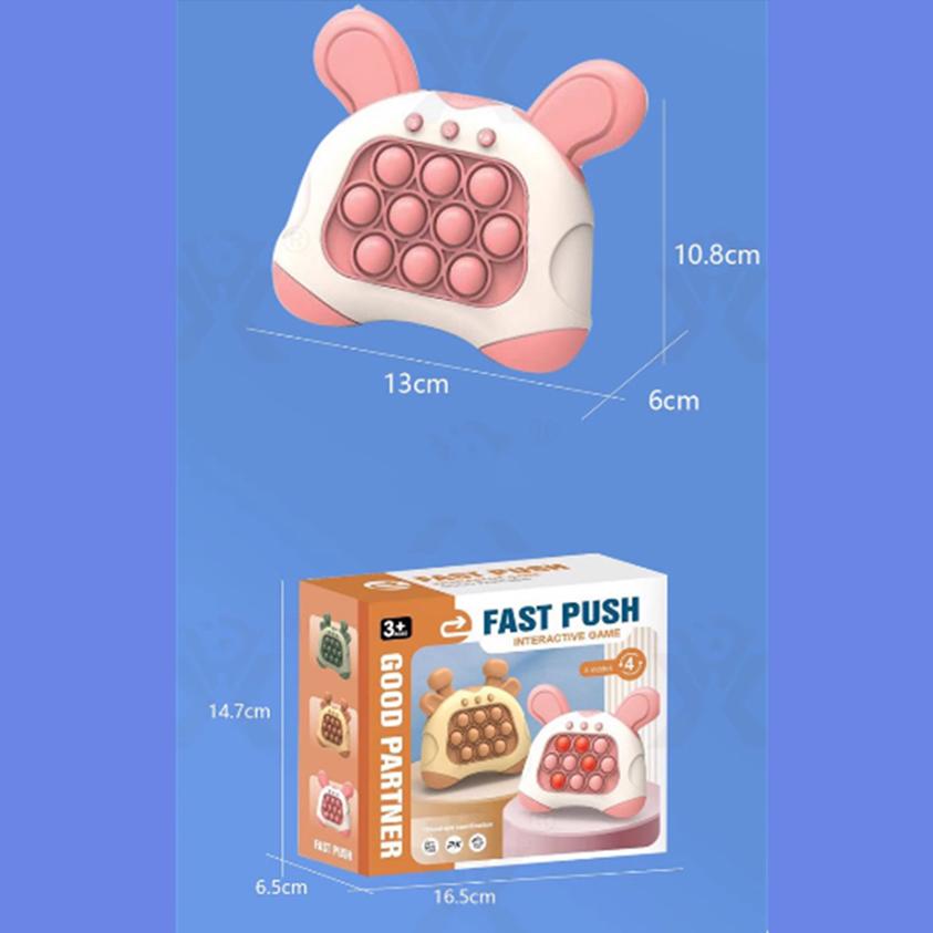 1pcs Handheld Quick Push Game for Kids 6-12, Sensory Fidget Toys for Kids, Party Favors Puzzle Pop Bubbles Birthday Gifts for Over 6 Years Old