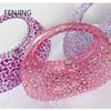 Lady Evening Bags for Women Luxury Designer Handbag and Purses New Ins Transparent Plastic Imitation Diamond Acrylic Pouch Bag