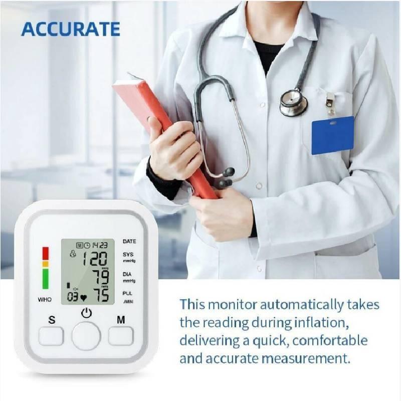 Pressure Electronic Blood Monitor Wrist Home Pressure Heart Rate Measurement