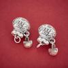 Pure 999 Sterling Silver Coin Purse Tassel Pendant with Fu Character & Red String - DIY Beading Accessory in Chinese Style