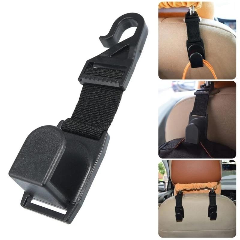 1/2pcs Car Backseat Hook Space Saving Solution Universal Car Back Hook for Shopping Bags & Backpacks