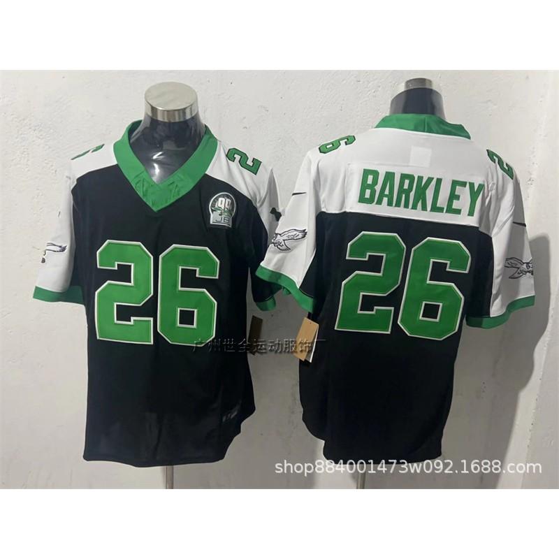 Mens Retro Embroidered American Football Jersey Philadelphia Eagles Vintage Style Sport Shirt Fan Wear