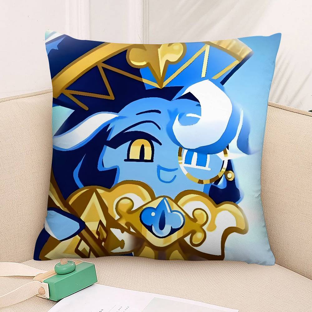 Game C-Cookie Run Kingdom Pillow Case 3D Print Polyester Fiber 40*40cm Home Sofa Throw Decoration Festival Gift