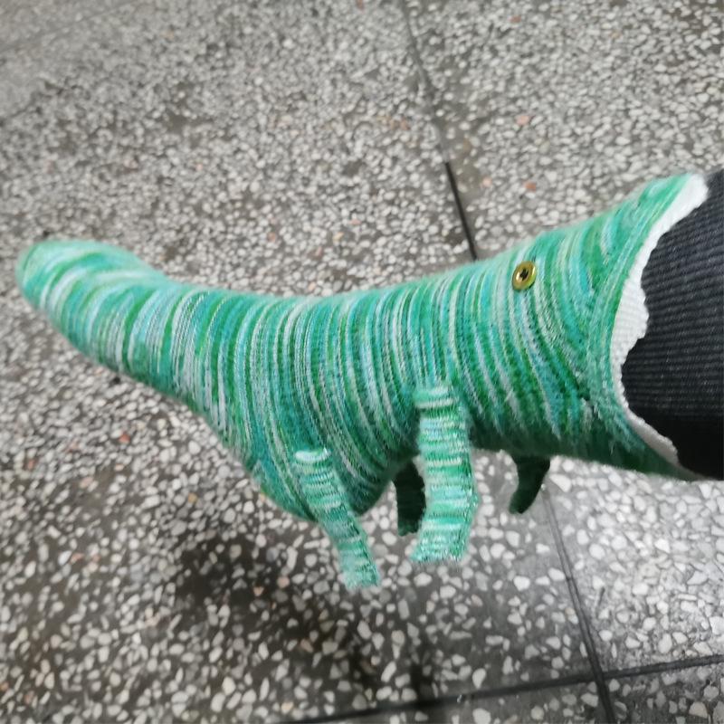 Women's Christmas Bow Knitted Socks - Crocodile & Shark Designs for Warmth